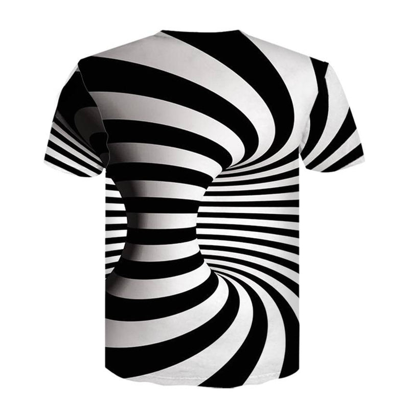 Men's 3D Vortex Short Sleeve T Shirts - CTHOPER