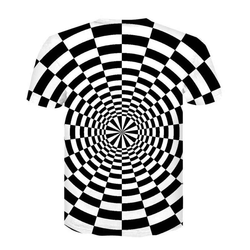 Men's 3D Vortex Short Sleeve T Shirts - CTHOPER