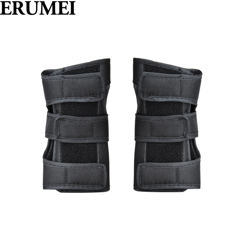 ERUMEI 6pcs Elbow Pads Wrist Pads Knee Pads for Outdoor Sports Protection Kit Inline Speed Skating Racing Bike Skateboard