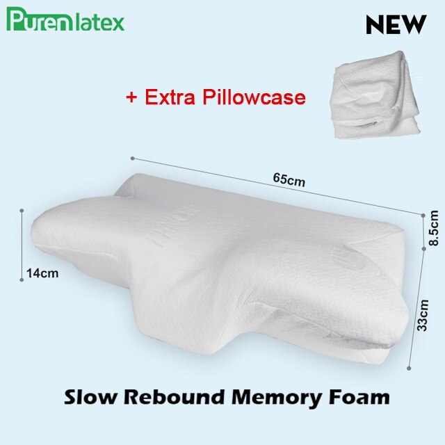 14cm Contour Memory Foam Cervical Pillow Orthopedic Neck Pain Pillow for Side Back Stomach Sleeper Remedial Pillows