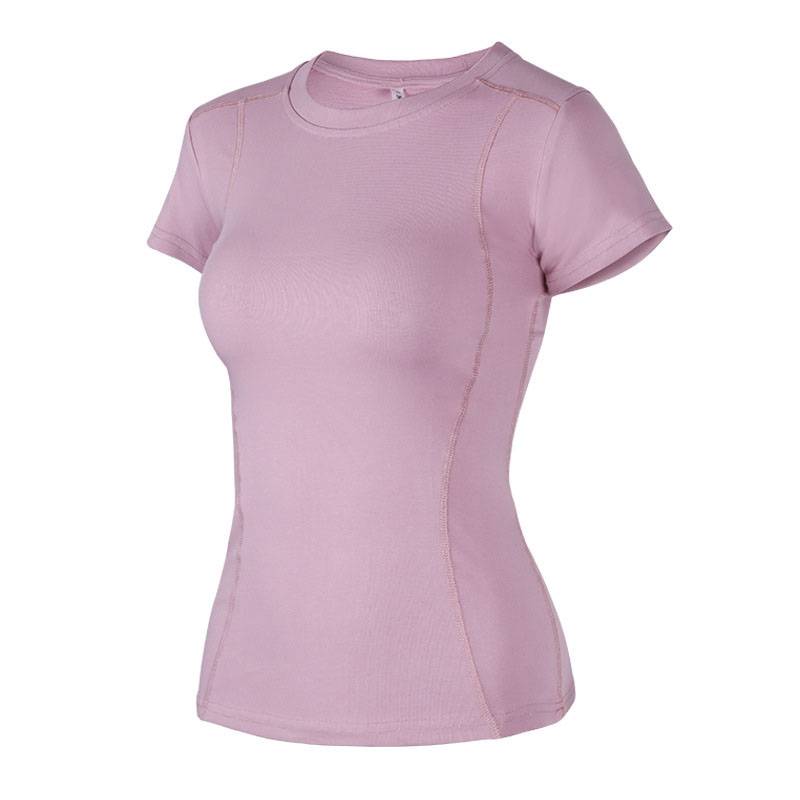 Women's Short Sleeve Workout Yoga T Shirt - CTHOPER
