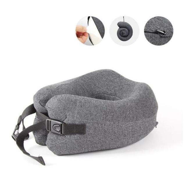 Memory Foam Travel Neck Pillow Head Chin Support Cushion for Sleeping on Airplane Car Office Pillows Travel Headrest Cushion
