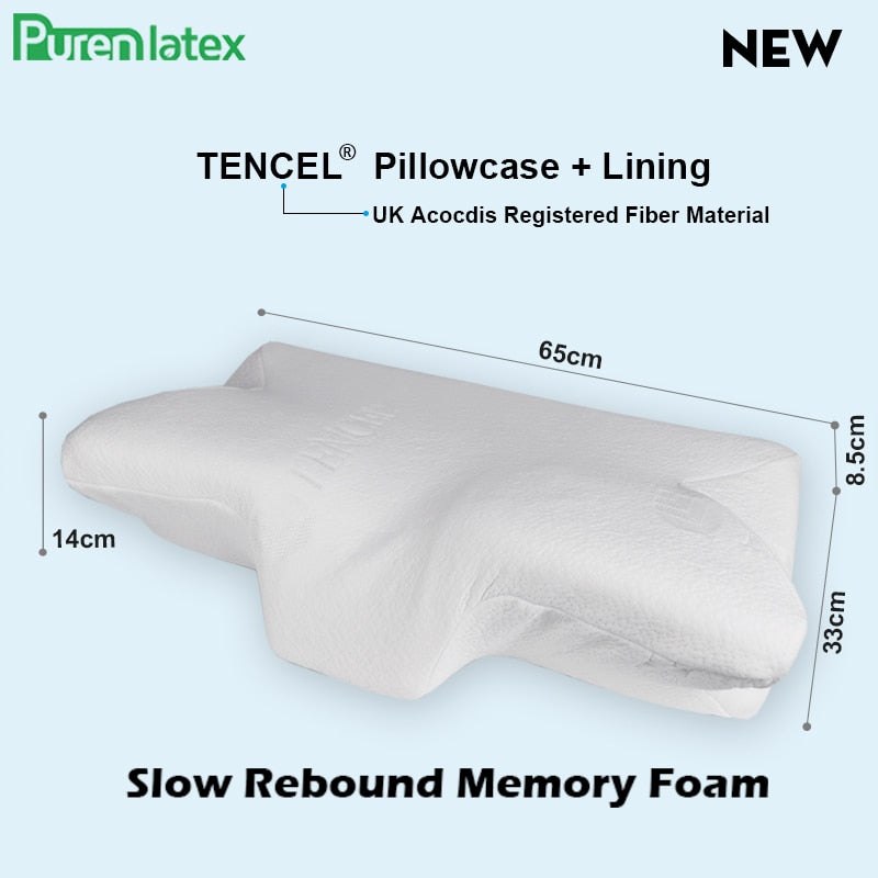 14cm Contour Memory Foam Cervical Pillow Orthopedic Neck Pain Pillow for Side Back Stomach Sleeper Remedial Pillows