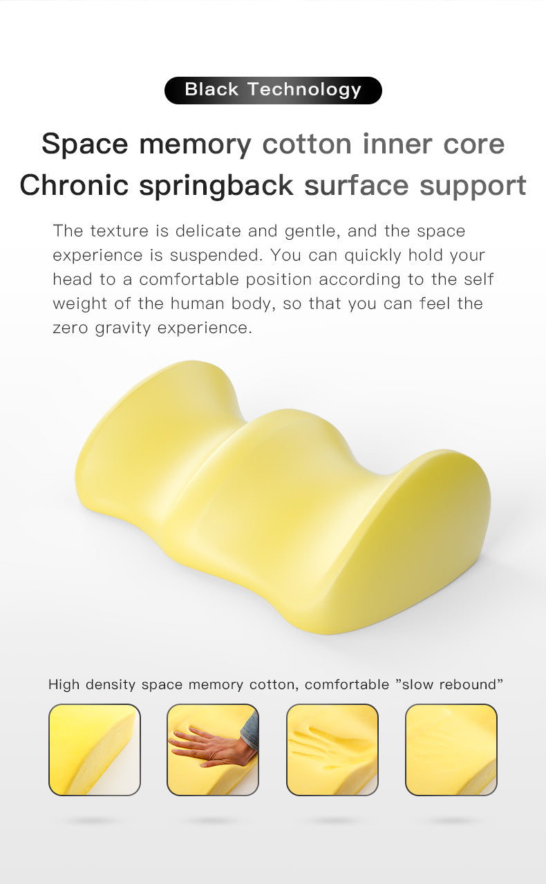 Knee Pillow for Back Pain Provides Relief and Support for Sleeping on Side Stomach or Back Memory Foam Leg Pillow