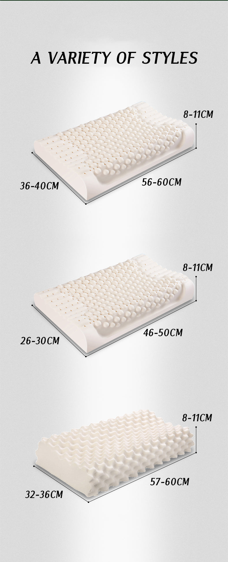 Latex Pillow Massage Pillows for Sleeping Orthopedic Pillow Kussens Oreiller Almohada Cervical Poduszkap Memory Pillow