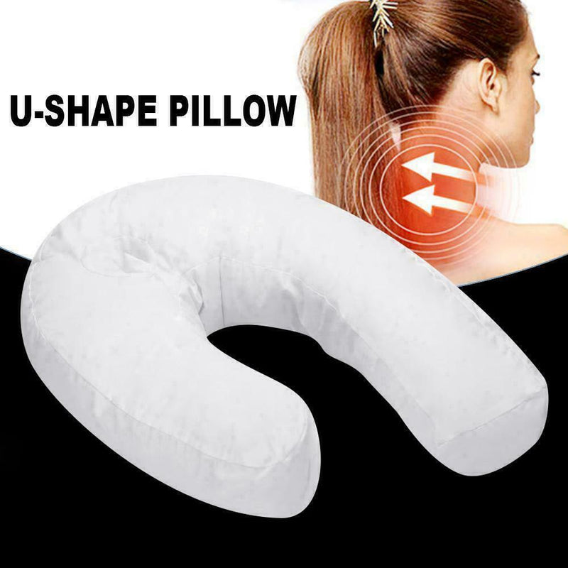 U-Shaped Side Sleepers Pillow High Quality Cotton Neck Back Pain Relieve Health Cushion Neck Spine Protection Pillow Side Pillow