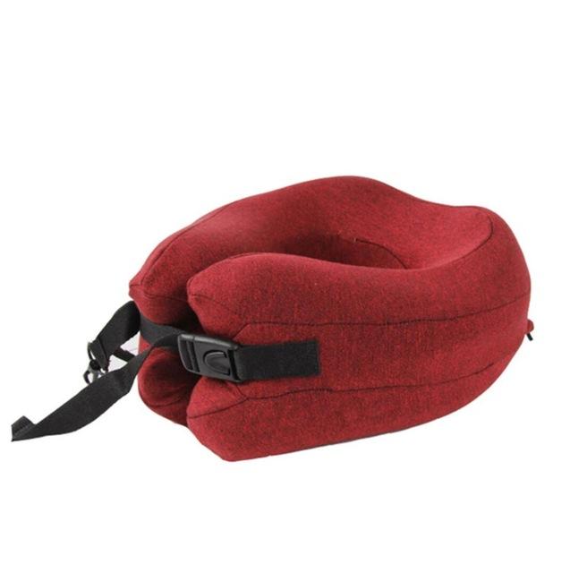 Memory Foam Travel Neck Pillow Head Chin Support Cushion for Sleeping on Airplane Car Office Pillows Travel Headrest Cushion
