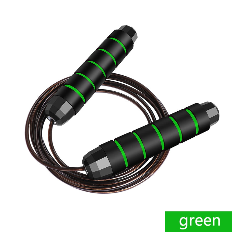 CTHOPER Rapid Speed Jump Rope Steel Wire Skipping Rope Exercise Adjustable Jumping Rope Fitness Workout Training Home Sport Equipment