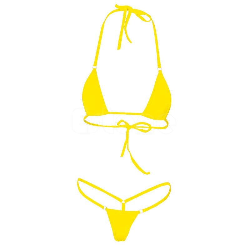 NEW Sexy Women Micro Thong Underwear G-String Bra micro bikini Brazilian Bikini Set Swimwear Sleepwear