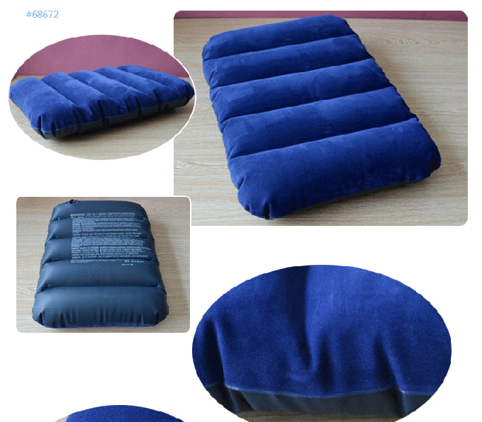 Soft Backrest Pillow PVC Inflatable Body Rest Pillow Cushion Air Travel Office Home Back Relaxing Tool Recliner Cushion Pad