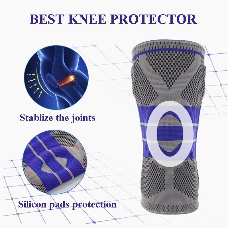 ERUMEI Elastic Knee Support Brace Kneepad Adjustable Patella Volleyball 1PC