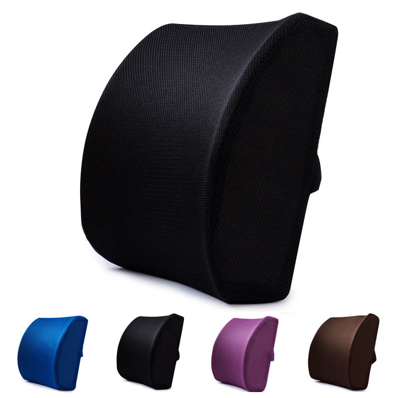Travel Car Back Cushion Coccyx Orthopedic Memory Foam Massage Seat Cushion Chair Back Pad Office Nap Therapy Callipygian Cushion