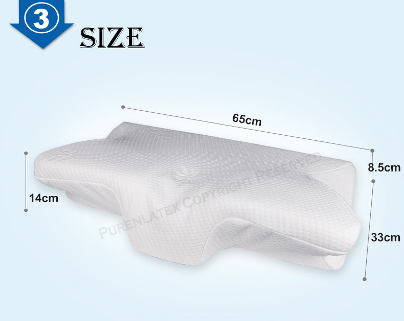 14cm Contour Memory Foam Cervical Pillow Orthopedic Neck Pain Pillow for Side Back Stomach Sleeper Remedial Pillows
