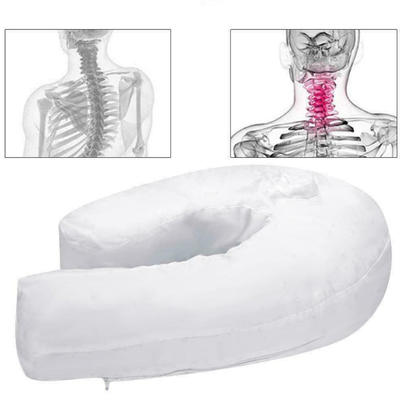 U-Shaped Side Sleepers Pillow High Quality Cotton Neck Back Pain Relieve Health Cushion Neck Spine Protection Pillow Side Pillow