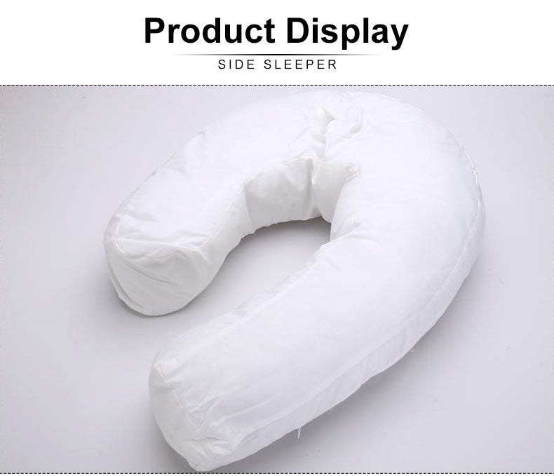 U-Shaped Side Sleepers Pillow High Quality Cotton Neck Back Pain Relieve Health Cushion Neck Spine Protection Pillow Side Pillow