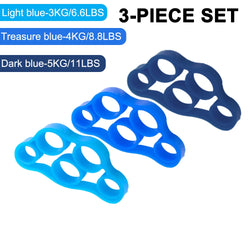 3PCS Finger Gripper Silicone Hand Gripper Resistance Band Hand Grip Wrist Stretcher Finger Expander Strength Trainer Exercise