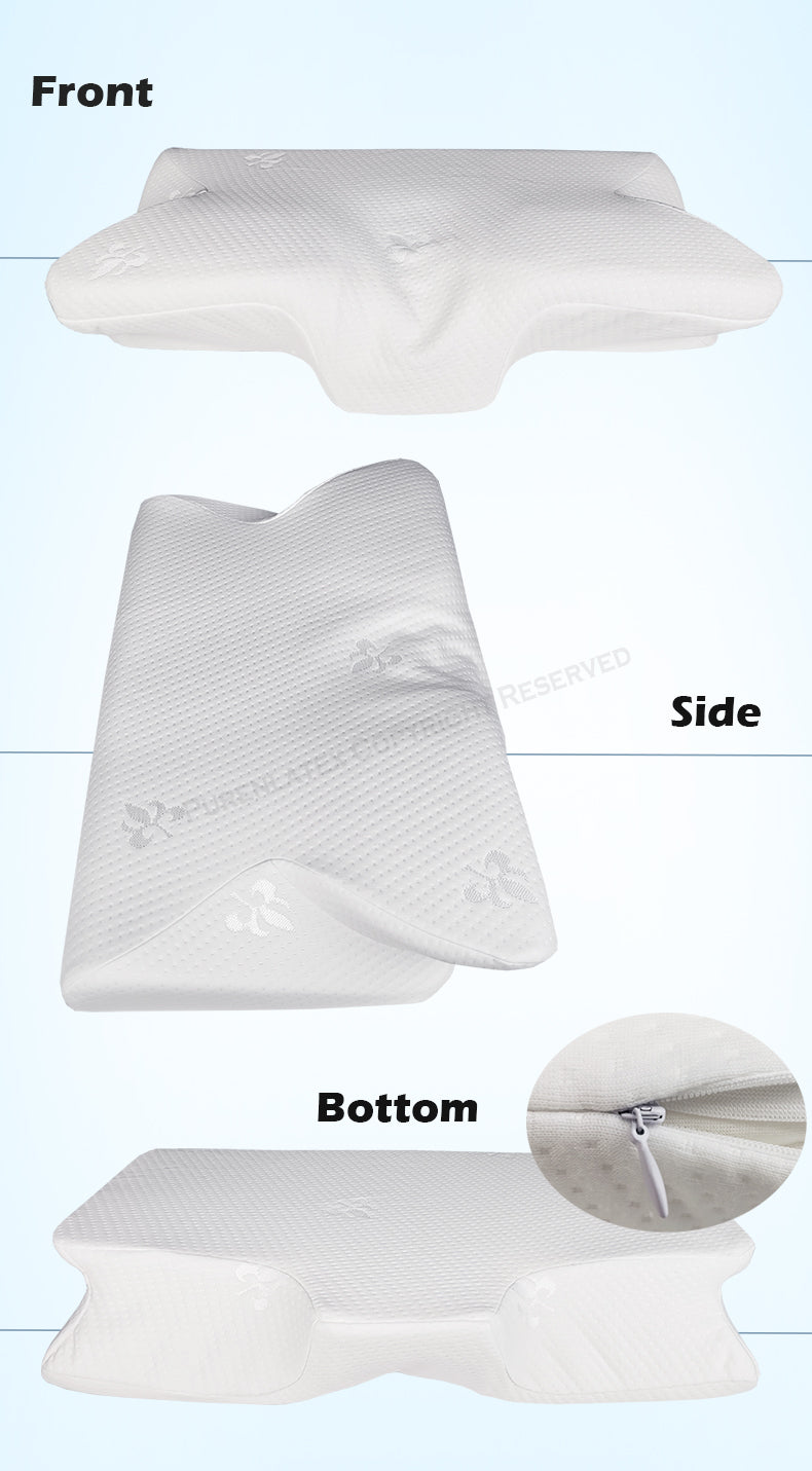 14cm Contour Memory Foam Cervical Pillow Orthopedic Neck Pain Pillow for Side Back Stomach Sleeper Remedial Pillows