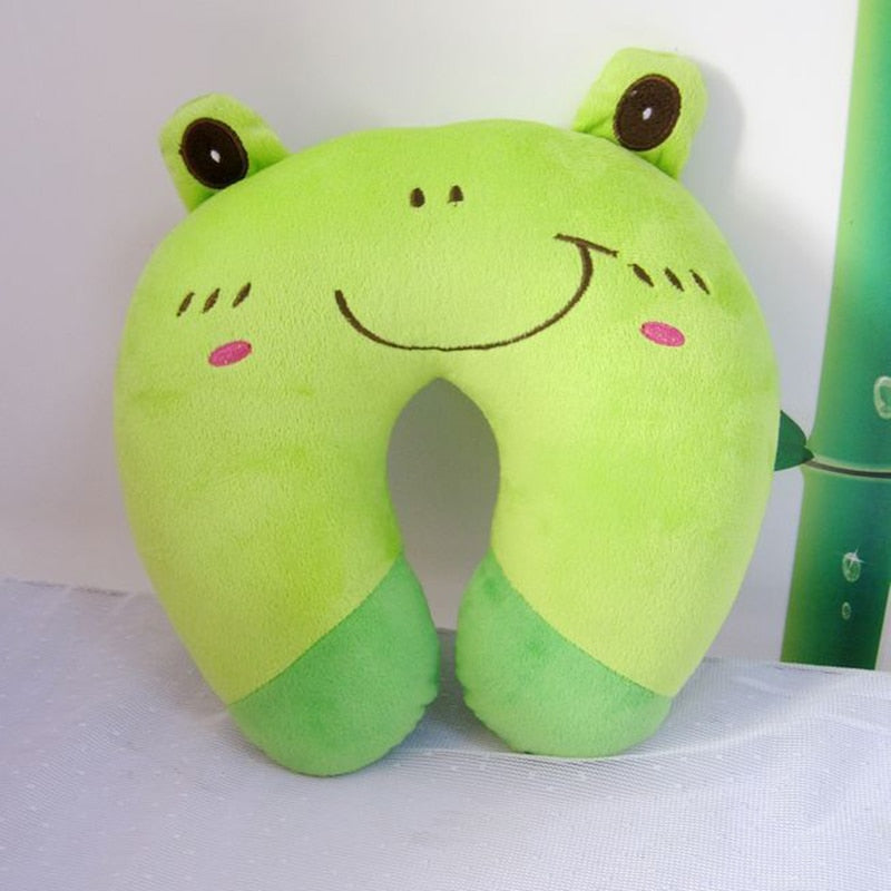 Cartoon Kids U-shaped Pillow Plush Neck Pillow Nap Pillow Lunch Break Pillow Cervical Pillow Travel Pillows for Children