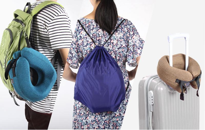 Memory Foam Travel Neck Pillow Head Chin Support Cushion for Sleeping on Airplane Car Office Pillows Travel Headrest Cushion