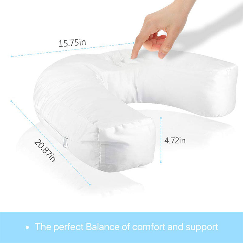 U-Shaped Side Sleepers Pillow High Quality Cotton Neck Back Pain Relieve Health Cushion Neck Spine Protection Pillow Side Pillow