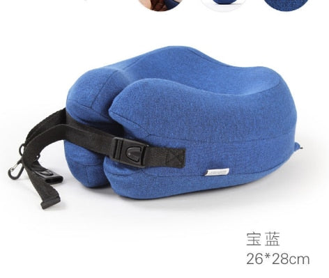 Memory Foam Travel Neck Pillow Head Chin Support Cushion for Sleeping on Airplane Car Office Pillows Travel Headrest Cushion