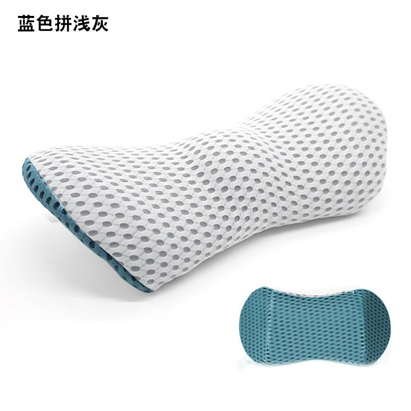 Breathable Memory Cotton Physiotherapy Lumbar Pillow Waist For Car Seat Back Pain Support Cushion Bed Sofa Office Sleep Pillows - CTHOPER