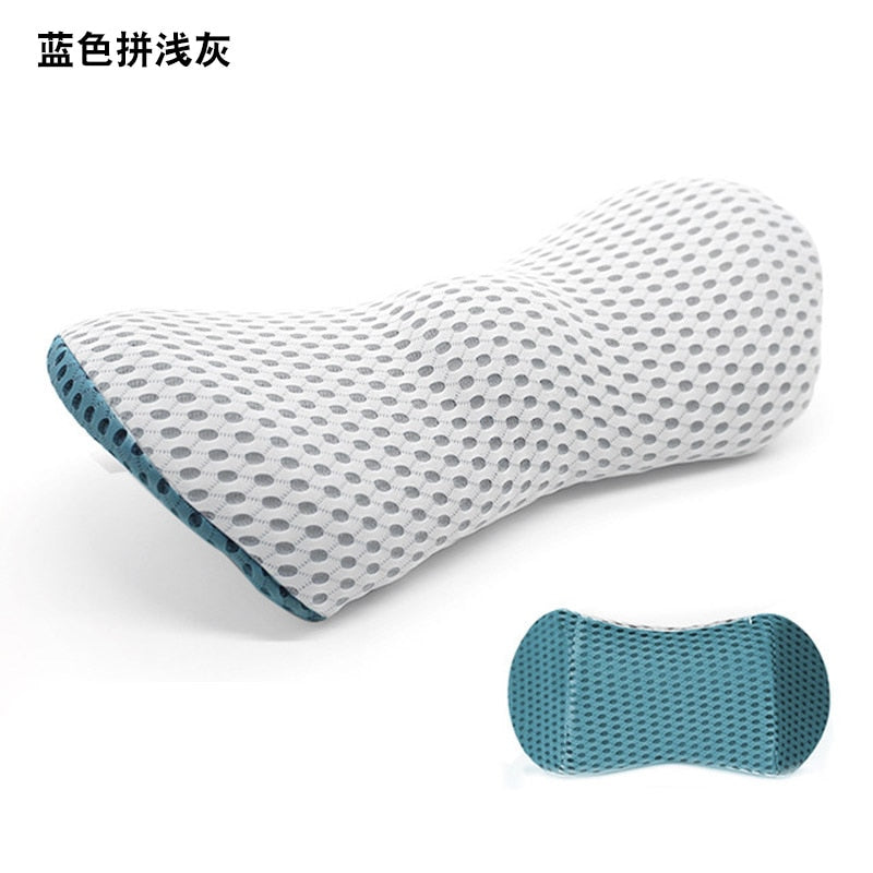 Breathable Memory Cotton Physiotherapy Lumbar Pillow Waist For Car Seat Back Pain Support Cushion Bed Sofa Office Sleep Pillows