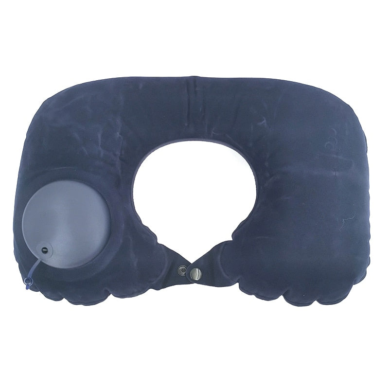 Travel Pillows Airplanes Inflatable Super Light Portable Neck Pillow U-Shape Automatic Inflatable Cervical Vertebr Pillow