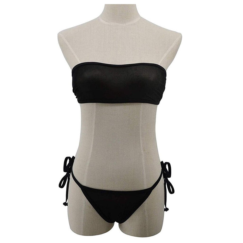 Women's Mesmerizing Micro Bikini Set - See-Through Mesh Swimsuit with Bra Top and Side G-String Thong, Sexy Underwear for Swim and Beachwear (Available in Sizes S - 5XL)