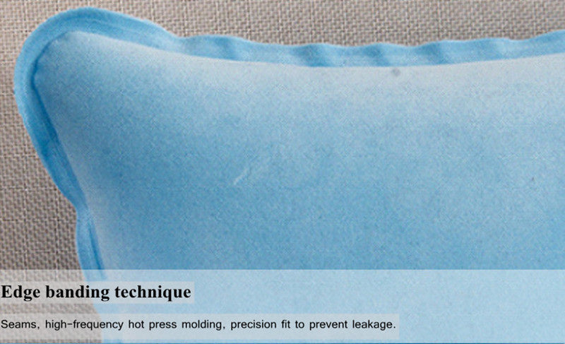 Inflatable PVC Nylon Air Pillows Portable Ultralight  Camping Sleep Cushion Travel Hiking Beach Car Plane Head Rest Camp Gears