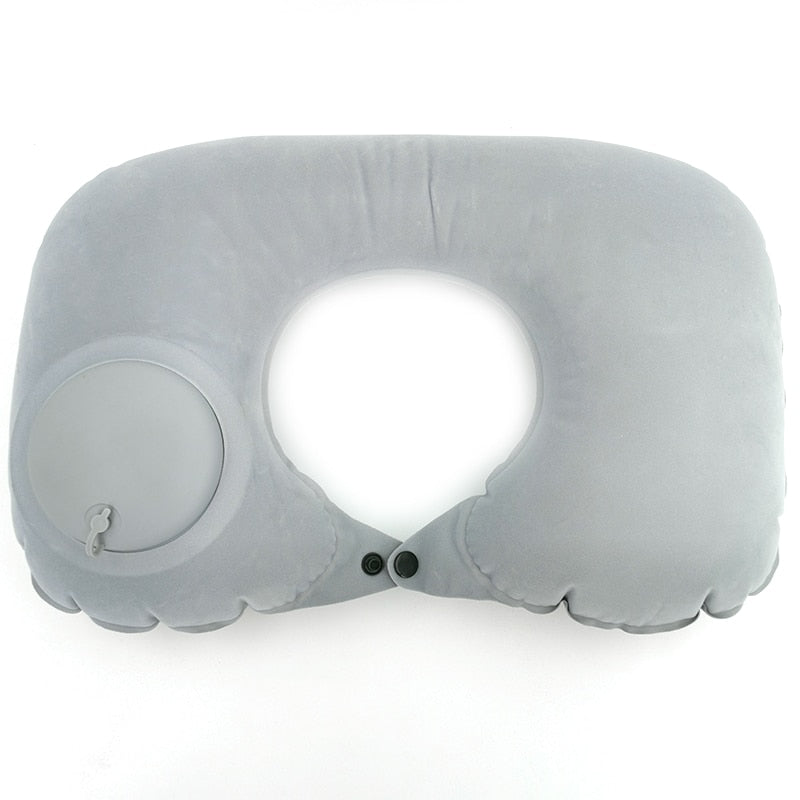 Travel Pillows Airplanes Inflatable Super Light Portable Neck Pillow U-Shape Automatic Inflatable Cervical Vertebr Pillow