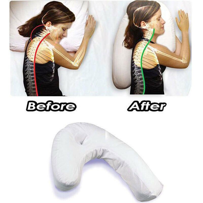 U-Shaped Side Sleepers Pillow High Quality Cotton Neck Back Pain Relieve Health Cushion Neck Spine Protection Pillow Side Pillow