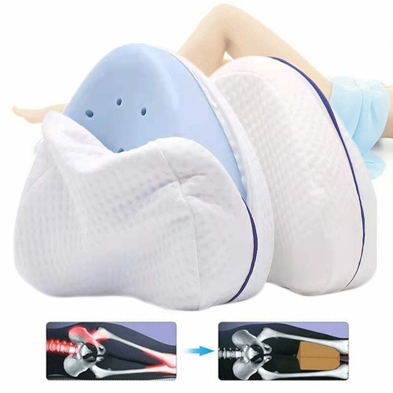Back Hip Body Joint Pain Relief Thigh Leg Pad Cushion Home Memory Foam Memory Cotton Leg Pillow Sleeping Orthopedic Sciatica 1PC