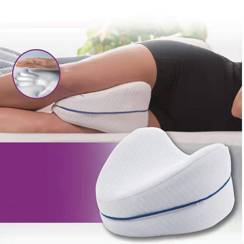 Back Hip Body Joint Pain Relief Thigh Leg Pad Cushion Home Memory Foam Memory Cotton Leg Pillow Sleeping Orthopedic Sciatica 1PC