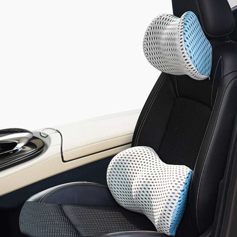 Breathable Memory Cotton Physiotherapy Lumbar Pillow Waist For Car Seat Back Pain Support Cushion Bed Sofa Office Sleep Pillows - CTHOPER