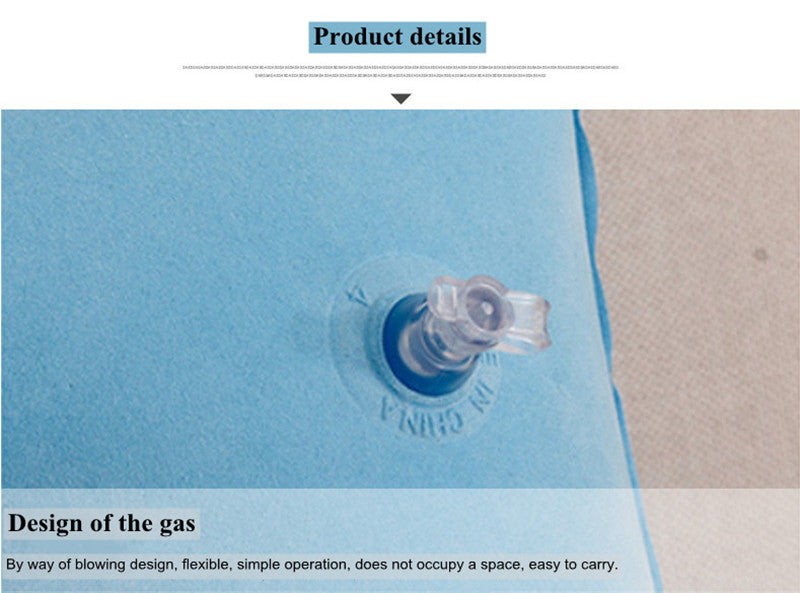 Inflatable PVC Nylon Air Pillows Portable Ultralight  Camping Sleep Cushion Travel Hiking Beach Car Plane Head Rest Camp Gears