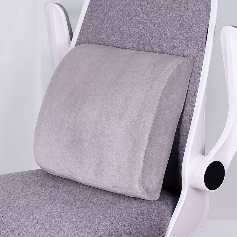 Travel Car Back Cushion Coccyx Orthopedic Memory Foam Massage Seat Cushion Chair Back Pad Office Nap Therapy Callipygian Cushion - CTHOPER