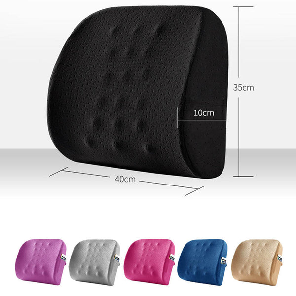 Travel Car Back Cushion Coccyx Orthopedic Memory Foam Massage Seat Cushion Chair Back Pad Office Nap Therapy Callipygian Cushion