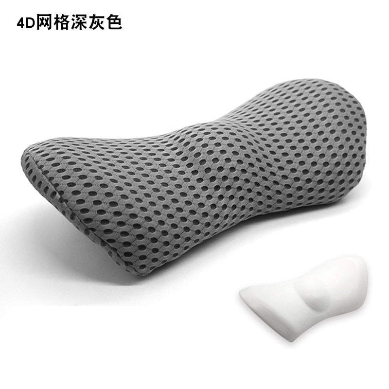 Breathable Memory Cotton Physiotherapy Lumbar Pillow Waist For Car Seat Back Pain Support Cushion Bed Sofa Office Sleep Pillows