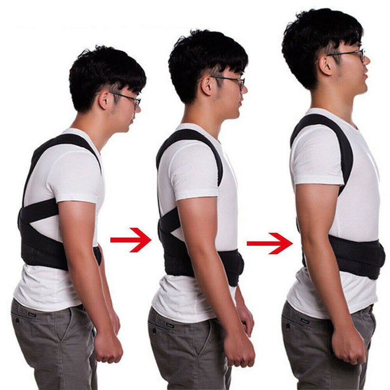 Adjustable Posture Corrector Back Support Shoulder Strong Brace Corset Back Belt