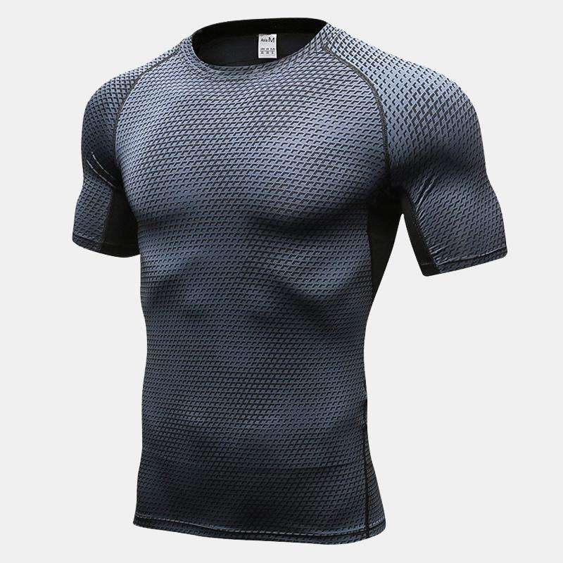 Men's Workout Short Sleeve Compression Shirts - CTHOPER