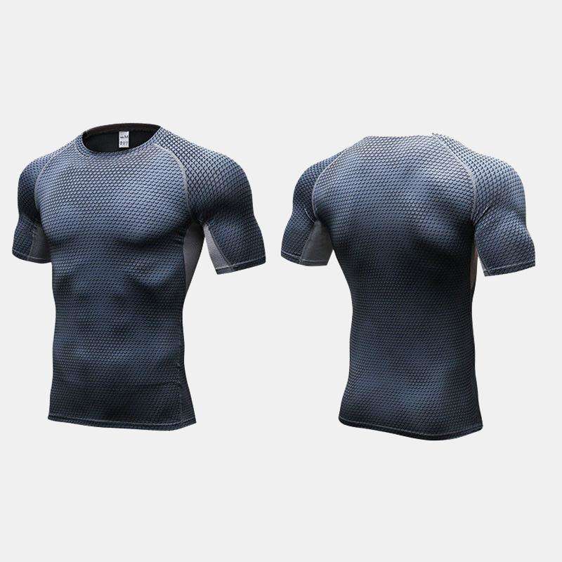Men's Workout Short Sleeve Compression Shirts - CTHOPER