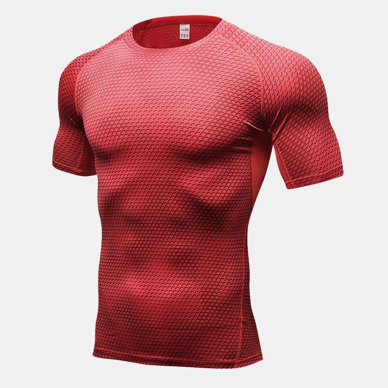 Men's Workout Short Sleeve Compression Shirts - CTHOPER