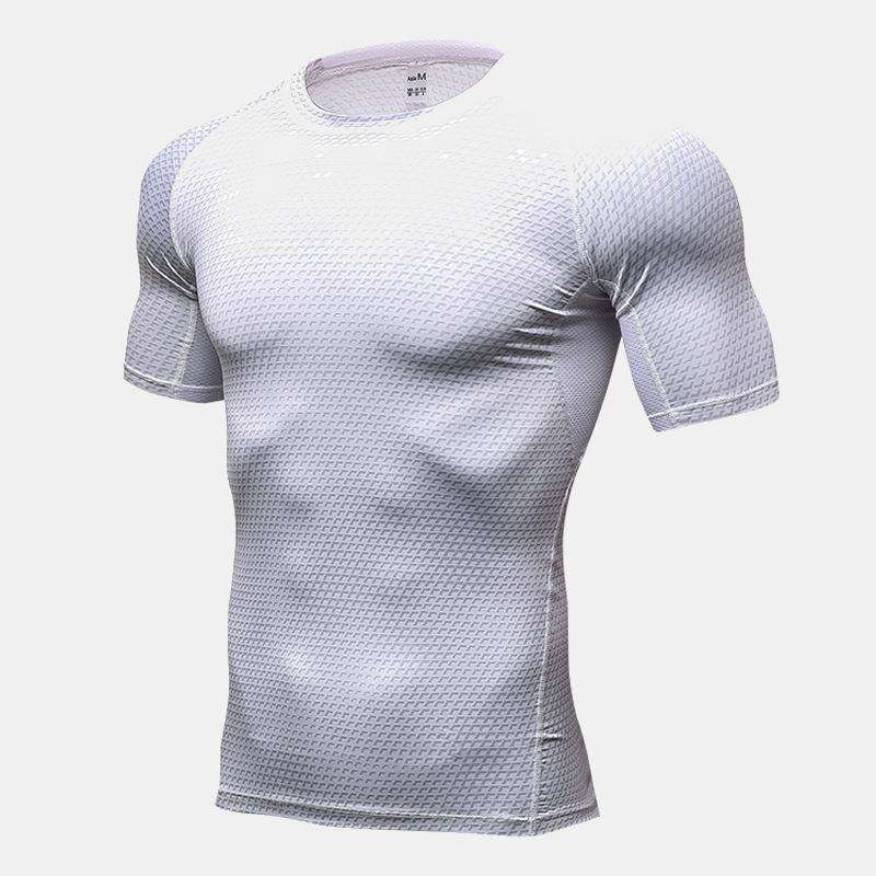 Men's Workout Short Sleeve Compression Shirts - CTHOPER