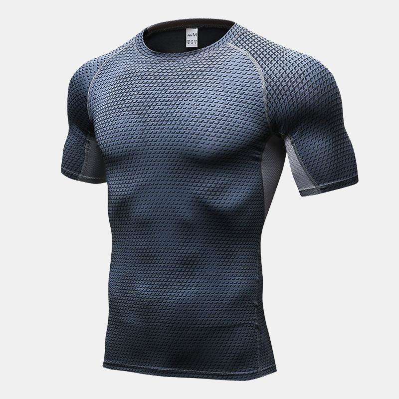 Men's Workout Short Sleeve Compression Shirts - CTHOPER