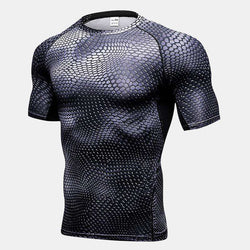 Men's Workout Short Sleeve Compression Shirts - CTHOPER