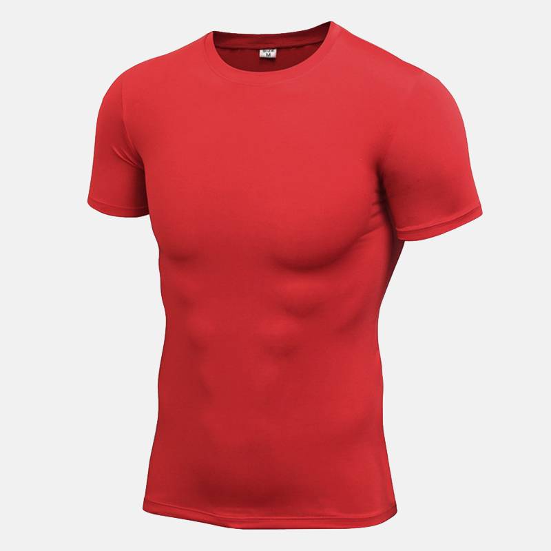 Men's Pro Short Sleeve Running Shirts - CTHOPER