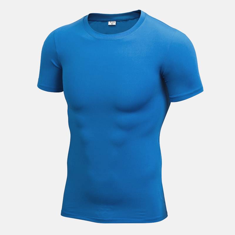 Men's Pro Short Sleeve Running Shirts - CTHOPER