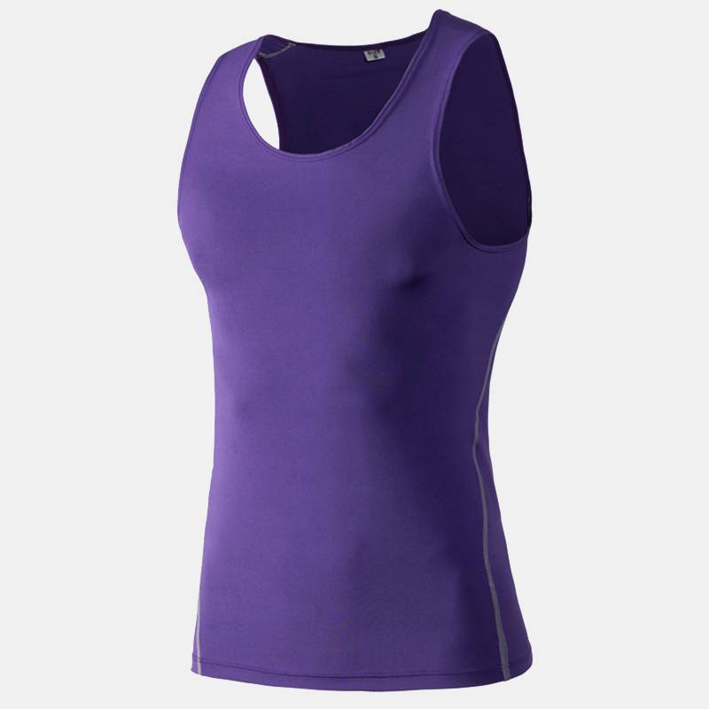 Men's Compression Athletic Tank Tops - CTHOPER