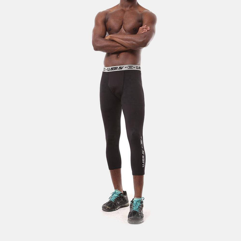 Men's Pro 3/4 Compression Running Tights - CTHOPER